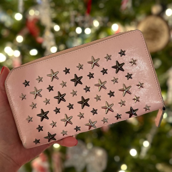 Pink Jimmy Choo Studded Zip Wallet! - Picture 2 of 9
